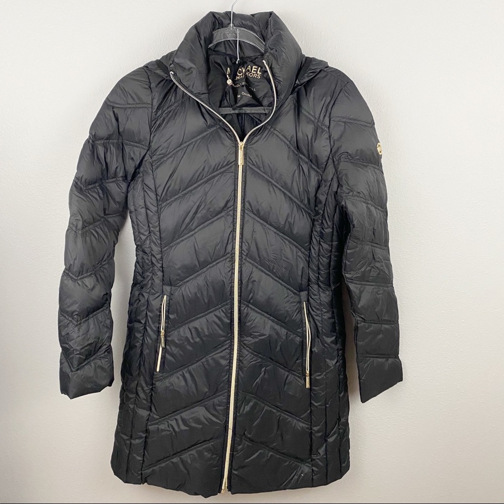 Michael Kors • Black Packable Down Coat - Picture 1 of 6